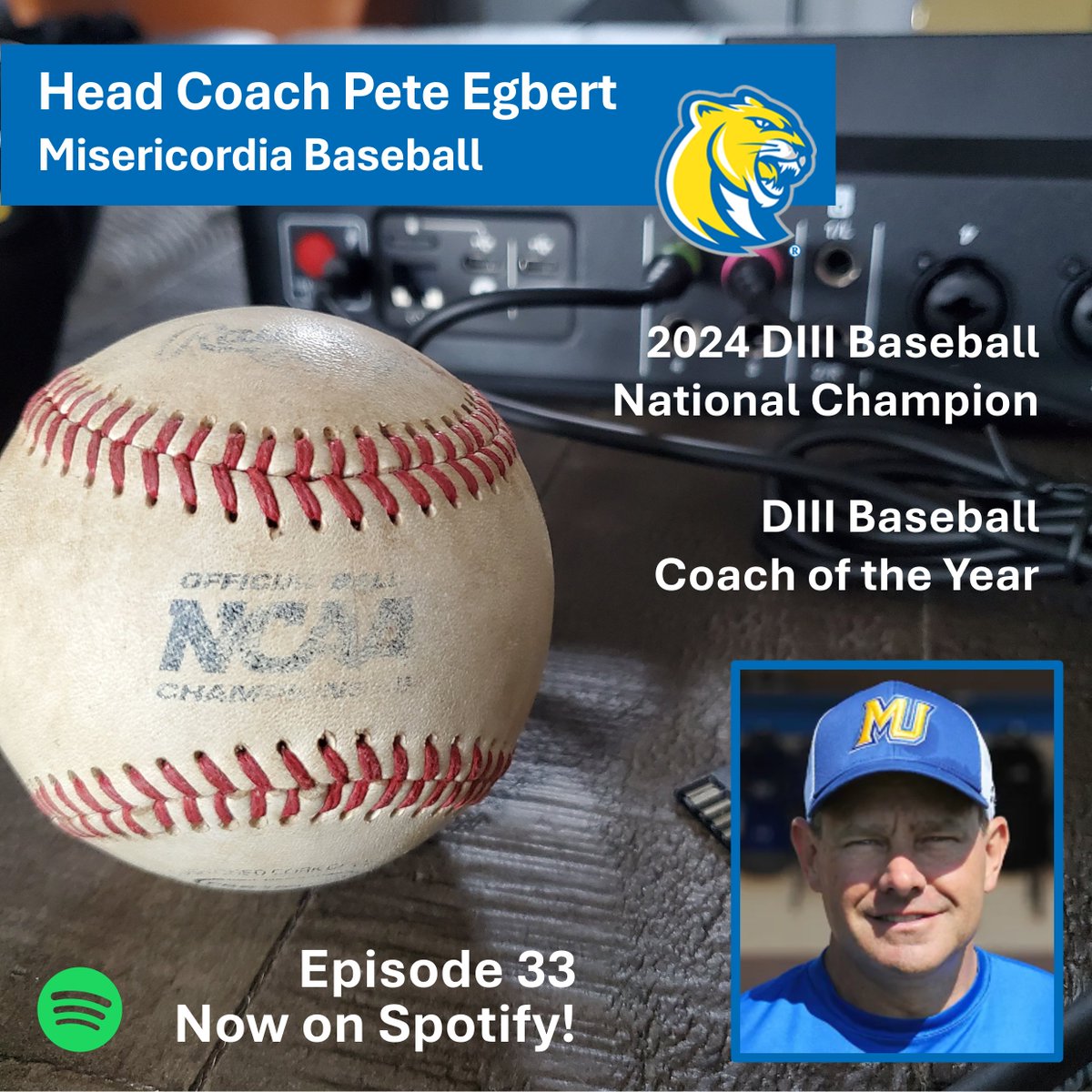 The D3P DIII Baseball Podcast (@d3ppodcast) on Twitter photo And now, the episode that requires no introduction . . . but we'll give one anyway. Meet Head Coach Pete Egbert from 2024 DIII Baseball National Champion <a href="/Misericordia_BB/">Misericordia Baseball</a> Listen now: open.spotify.com/episode/3yFfVd… #d3baseball #ncaabaseball <a href="/d3baseball/">D3baseball</a> And now, the episode that requires no introduction . . . but we'll give one anyway. Meet Head Coach Pete Egbert from 2024 DIII Baseball National Champion <a href="/Misericordia_BB/">Misericordia Baseball</a> Listen now: open.spotify.com/episode/3yFfVd… #d3baseball #ncaabaseball <a href="/d3baseball/">D3baseball</a>