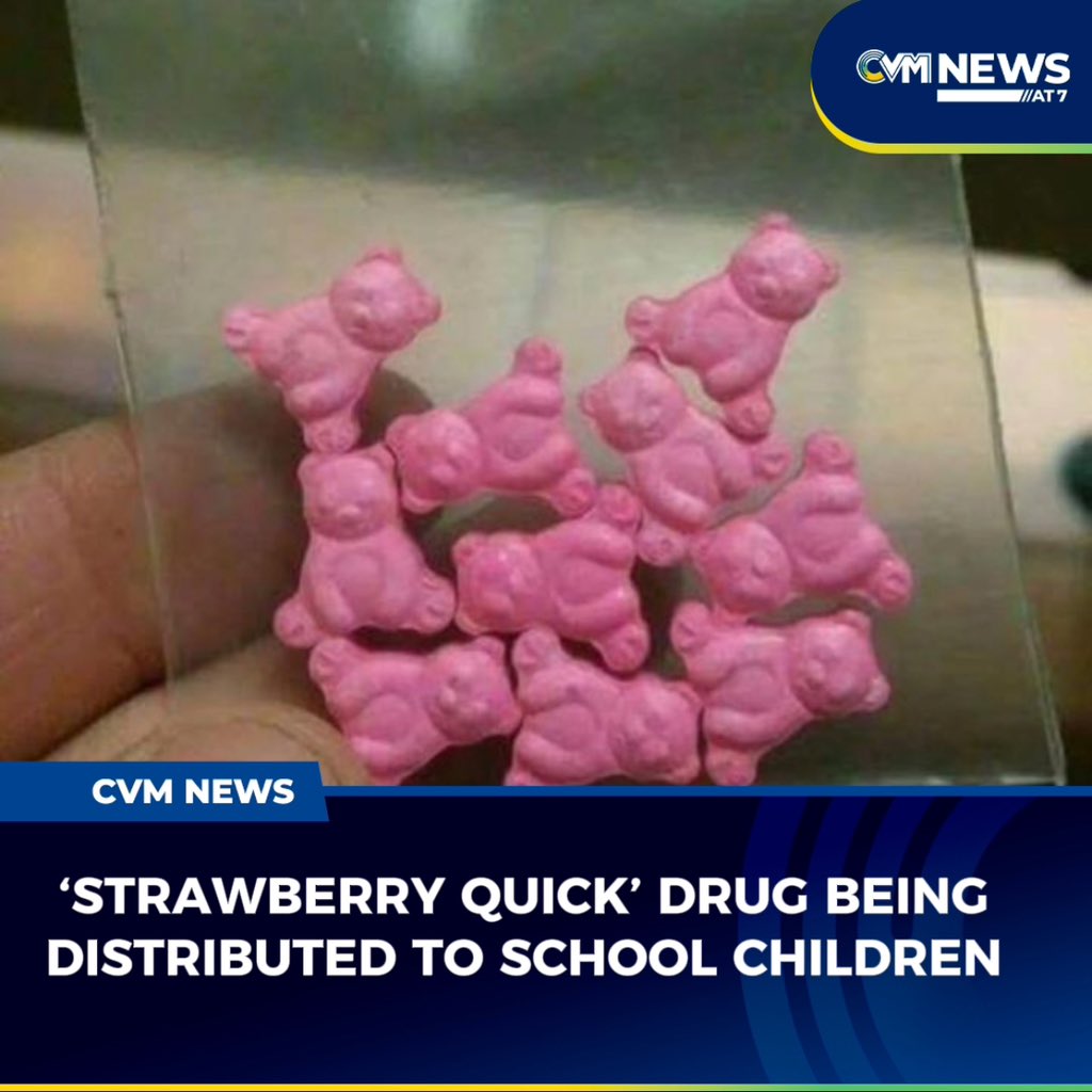 A dangerous drug, 'Strawberry Quick,' is reportedly being distributed to school children by individuals, leading to hospitalizations. Parents are urged to remind children not to accept candy from strangers.

#CVMNews