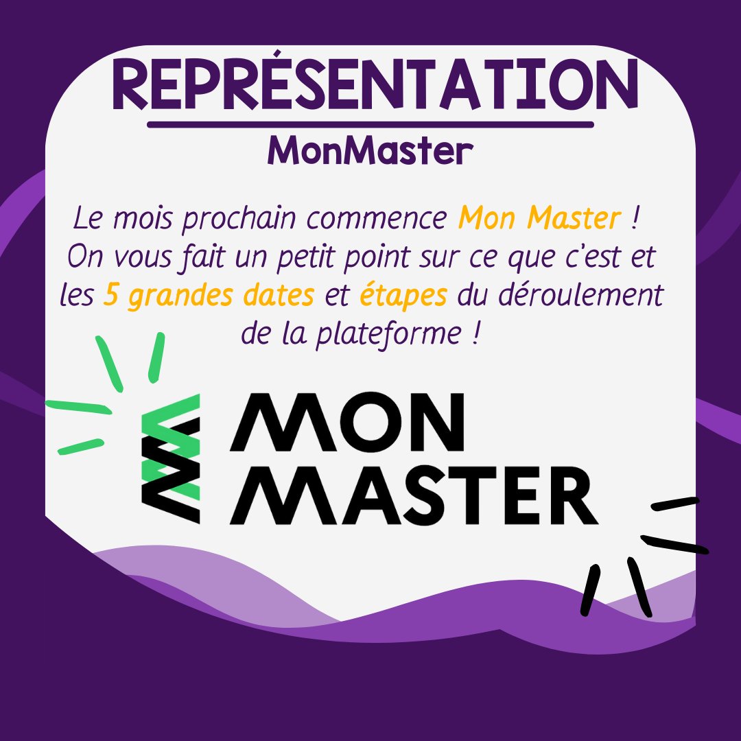 FNEBmono's tweet image. [👨‍🎓 REPRÉSENTATION – MON MASTER 🎓]
La semaine prochaine, mon master débute. Pour t'y retrouver, voici un petit rappel sur son déroulement, les dates importantes et les informations à connaître !
[1/5]
—
#fnebmono #representation #MonMaster #master #etude