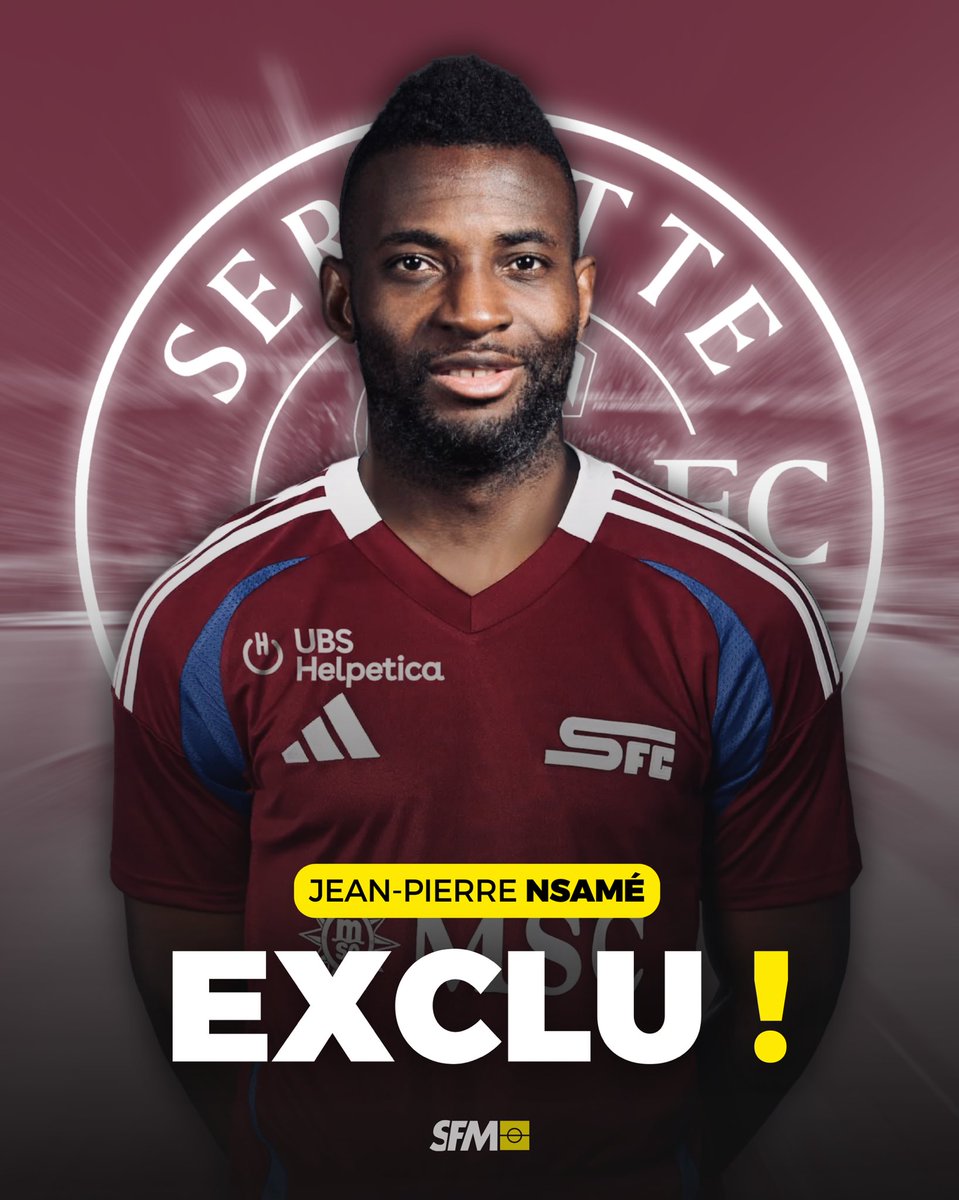 sfm_football's tweet image. 🚨🇱🇻 EXCL SFM ! 🇨🇲 Jean-Pierre Nsamé serait proche d’un retour au Servette FC. Selon nos informations, le club genevois s’intéresse de près à l’attaquant camerounais de 31 ans, actuellement prêté au Legia Varsovie. À suivre !

#Mercato #ServetteFC # Swissfootball