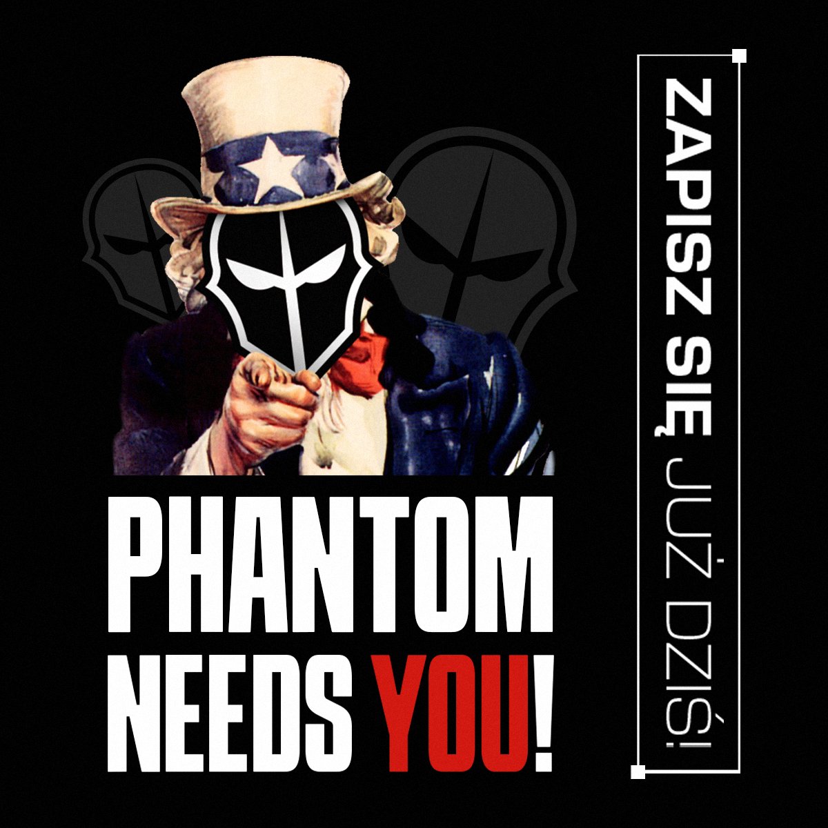 Przypominamy - formularz zgłoszeniowy do testów Phantom Esports cały czas jest otwarty! 🎮

Jeśli jesteś pracowitym i zaangażowanym graczem CS2, z minimum 3000 ELO na platformie Faceit i tak jak my, mierzysz wysoko, to nie czekaj!

Formularz znajdziesz na naszej stronie ➡️