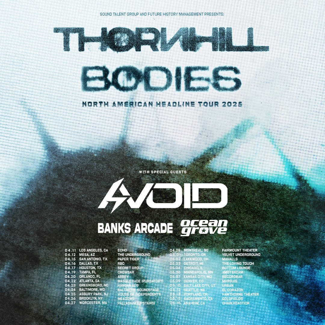 Banks Arcade (@banksarcade) on Twitter photo This one is going to be HUGE
Touring America with <a href="/thornhillmelb/">Thornhill</a> <a href="/AVOIDKICKSASS/">AVOID โก๏ธ KICKS ASS</a> and <a href="/oceangrove/">OCEAN GROVE</a> this April!!
Tickets go on sale Jan 31st This one is going to be HUGE
Touring America with <a href="/thornhillmelb/">Thornhill</a> <a href="/AVOIDKICKSASS/">AVOID โก๏ธ KICKS ASS</a> and <a href="/oceangrove/">OCEAN GROVE</a> this April!!
Tickets go on sale Jan 31st