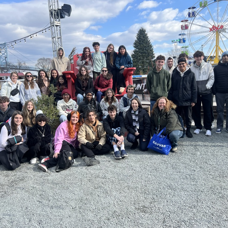 CCHS Class of 2025 winter day trip to the Penn's Landing RiverRink ice skating.