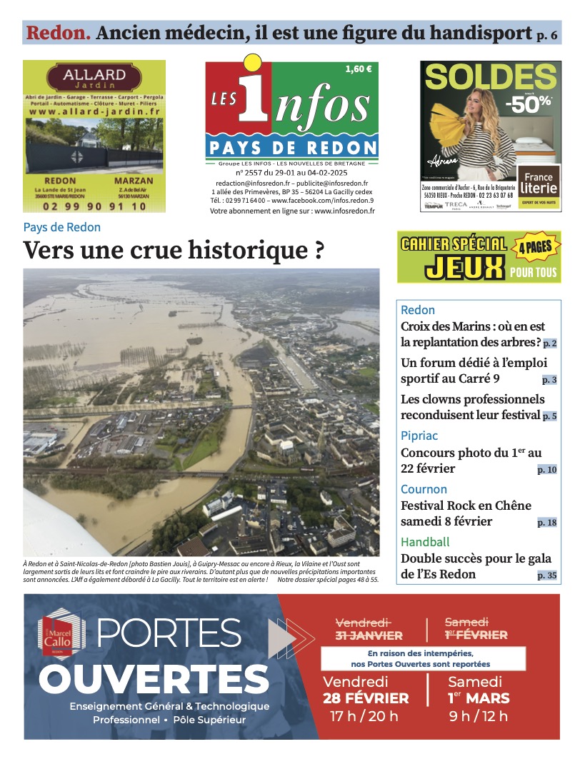 À la "Une" des Infos ce mercredi à 29 janvier 2025