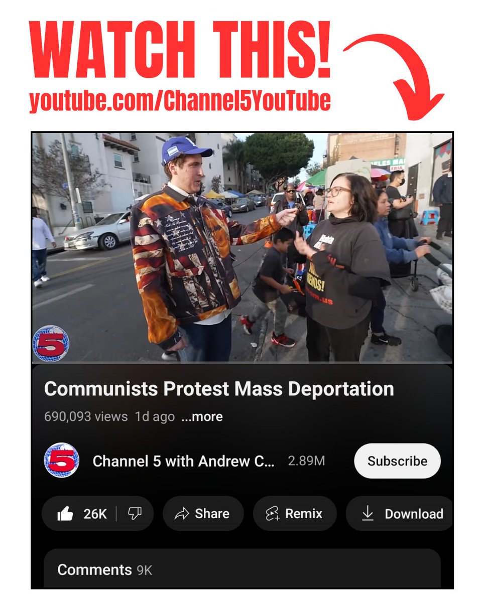 Check out the new <a href="/Channel5iveNews/">Channel 5</a> episode “Communists Protest Mass Deportation”:
youtu.be/DgwJ9dItJk8

Refreshing to see substantive discussion of the problem &amp; solution from different perspectives, including the content of the new communism developed by <a href="/BobAvakian/">Bob Avakian Official</a> Official.