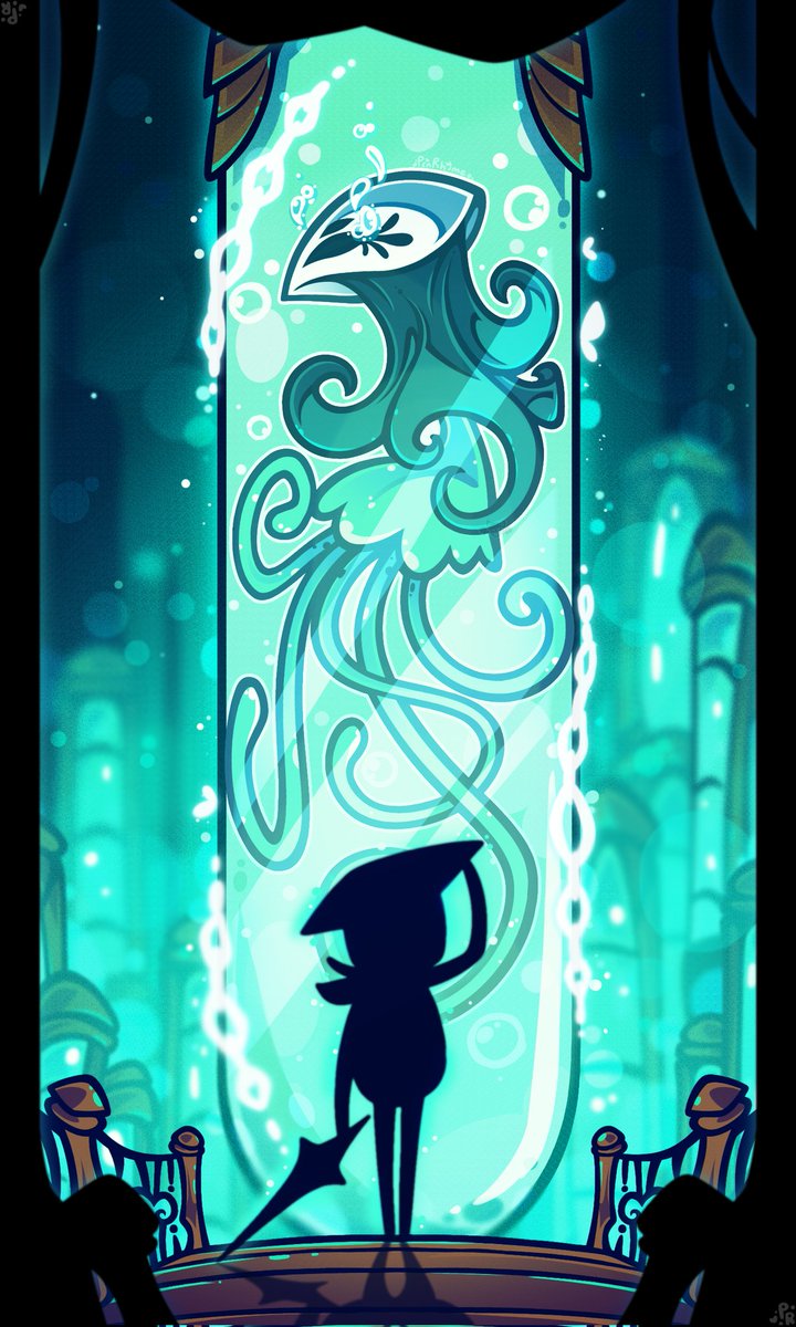 PinRhyme's tweet photo. Dreamy Monomon 
#hollowknight #monomon #jelly #jellyfish #bug #fantasy #art #digitalart #fanart #smallartist #artcommunity #ibspaintx https://t.co/FeyxPHH58a