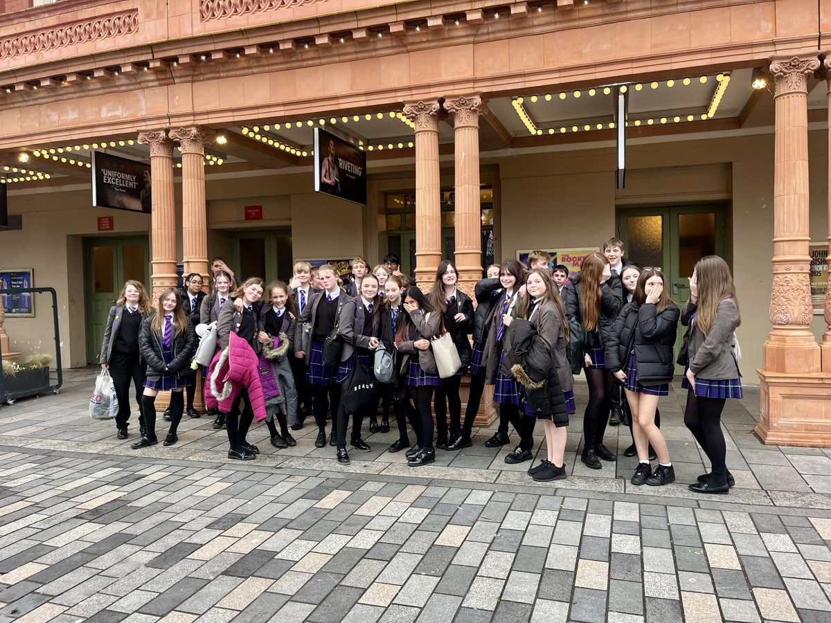 WorthingHigh's tweet photo. Some of our Year 8 and 9 students had a brilliant time on Friday seeing Macbeth at the @TheatreRoyalBTN! They also asked some fantastic questions during the Q&amp;A session afterwards. A great experience all around! https://t.co/u0pP5WzPz1