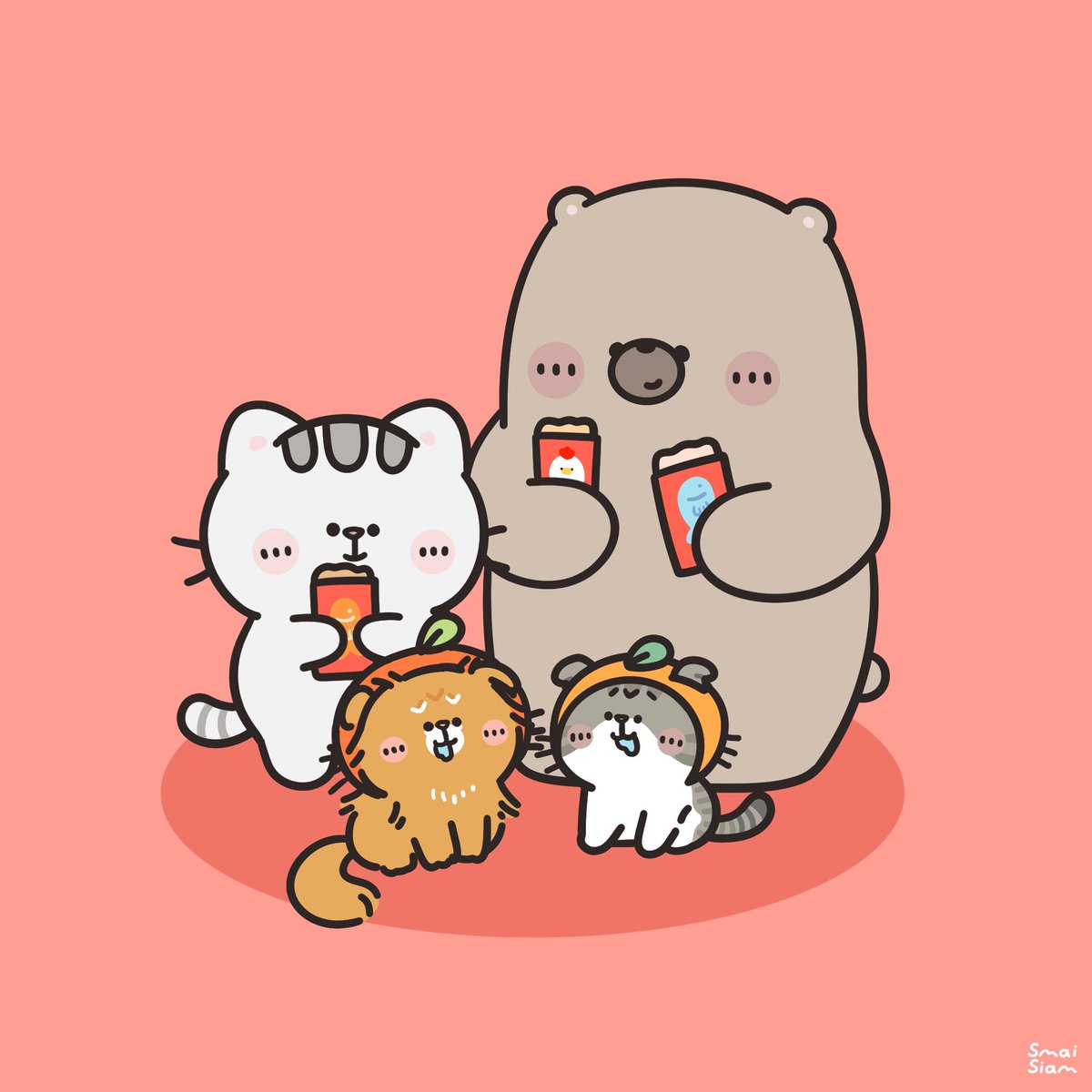 จมายเม่นเม่นและแมวพัมพุง 🦔🍑🐱 tweet media