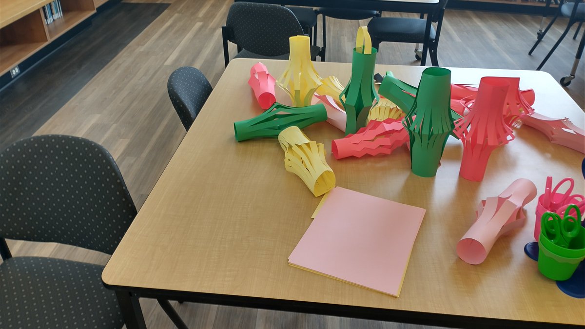 juliadanielloeb's tweet photo. We started our paper lantern craft today for Lunar New Year tomorrow in the #learningcommons! Looking beautiful so far! Great job students!!! #Belong #LunarNewYear2025 #YearOfTheSnake https://t.co/5wfCFh1OmN