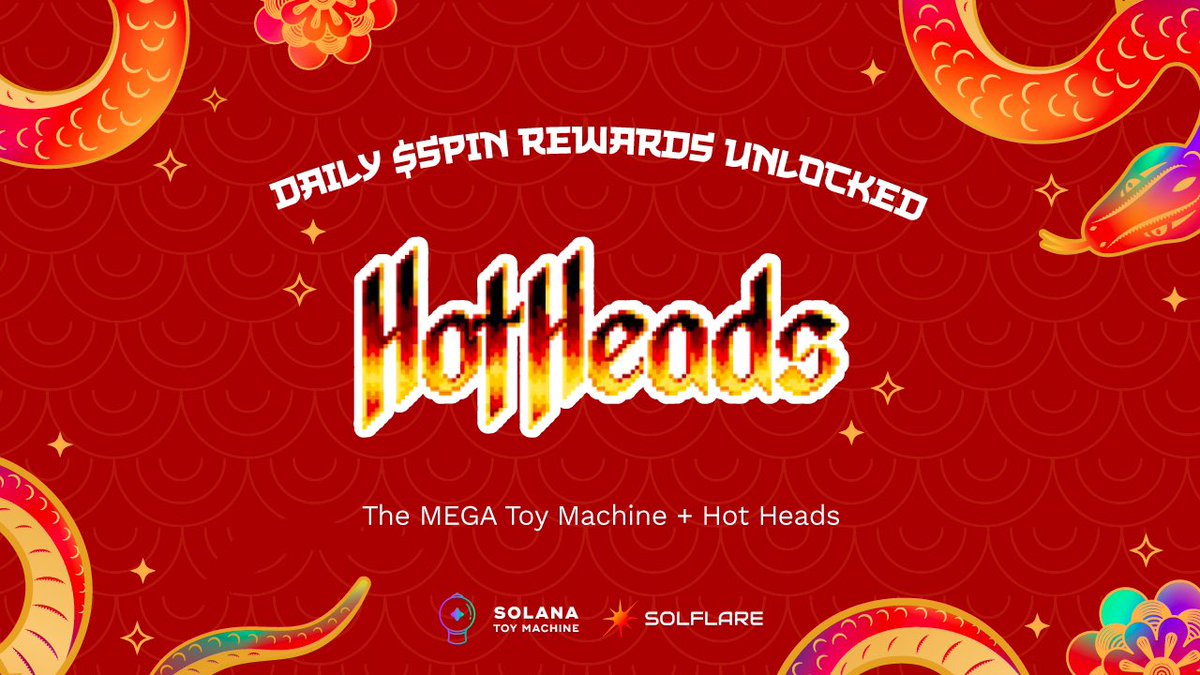 Hot Heads🔥 (@hotheadsnft) on Twitter photo Hot Heads have partnered with <a href="/ToyMachine_co/">Toy Machine</a>
Every Hot Head holder will receive daily free spins on their MEGA Toy Machine🔥 Hot Heads have partnered with <a href="/ToyMachine_co/">Toy Machine</a>
Every Hot Head holder will receive daily free spins on their MEGA Toy Machine🔥