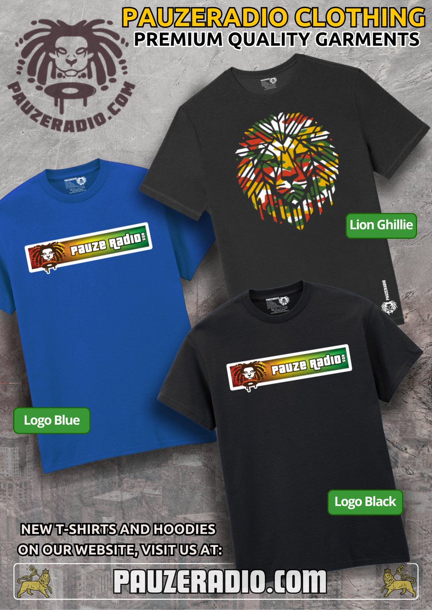 Our 3rd collection is here – inspired by our unique supporters from Pauzeradio, yes we built from your feedback.

🌍 Worldwide shipping available. Shop here:
pauzeradio.com/product-catego…

#Pauzeradio #newcollection #reggae