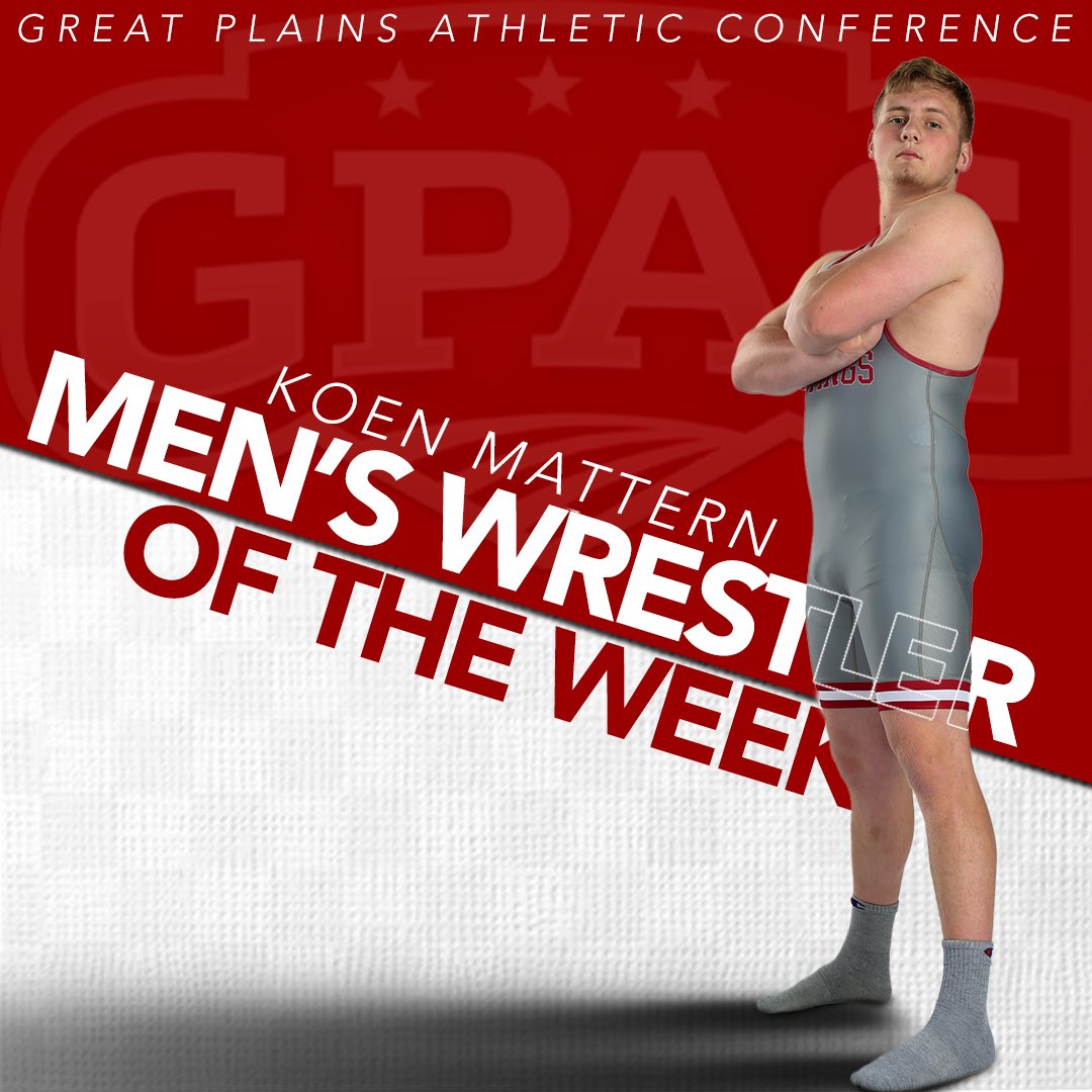 HastingsBroncos's tweet photo. Congratulations to Koen Mattern (@hcbroncomwr ) for being named the GPAC Men’s Wrestler of the Week!
#GDTBAB https://t.co/iwjemTMu4B