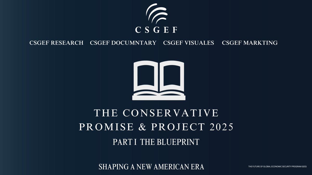Part I, The Blueprint of the documentary The #ConservativePromise &amp; #Project2025, sheds light on the foundational principles shaping public policy. This documentary highlights principled, solution-driven approaches to economic, social, and national security reforms. Explore the