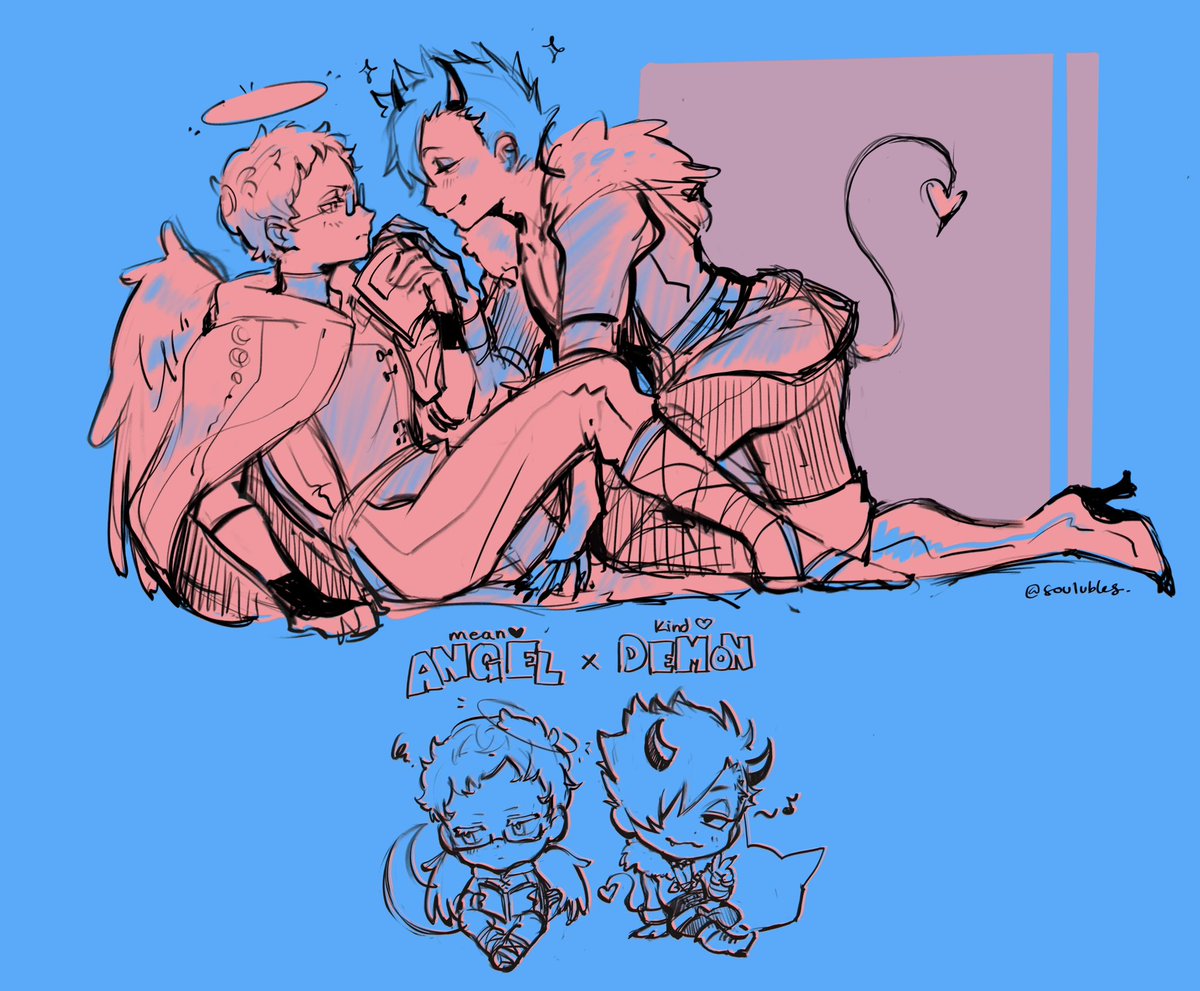 soulubles's tweet photo. tiny tiny krtsk doodles #クロ月 https://t.co/gM7xWjKOS7