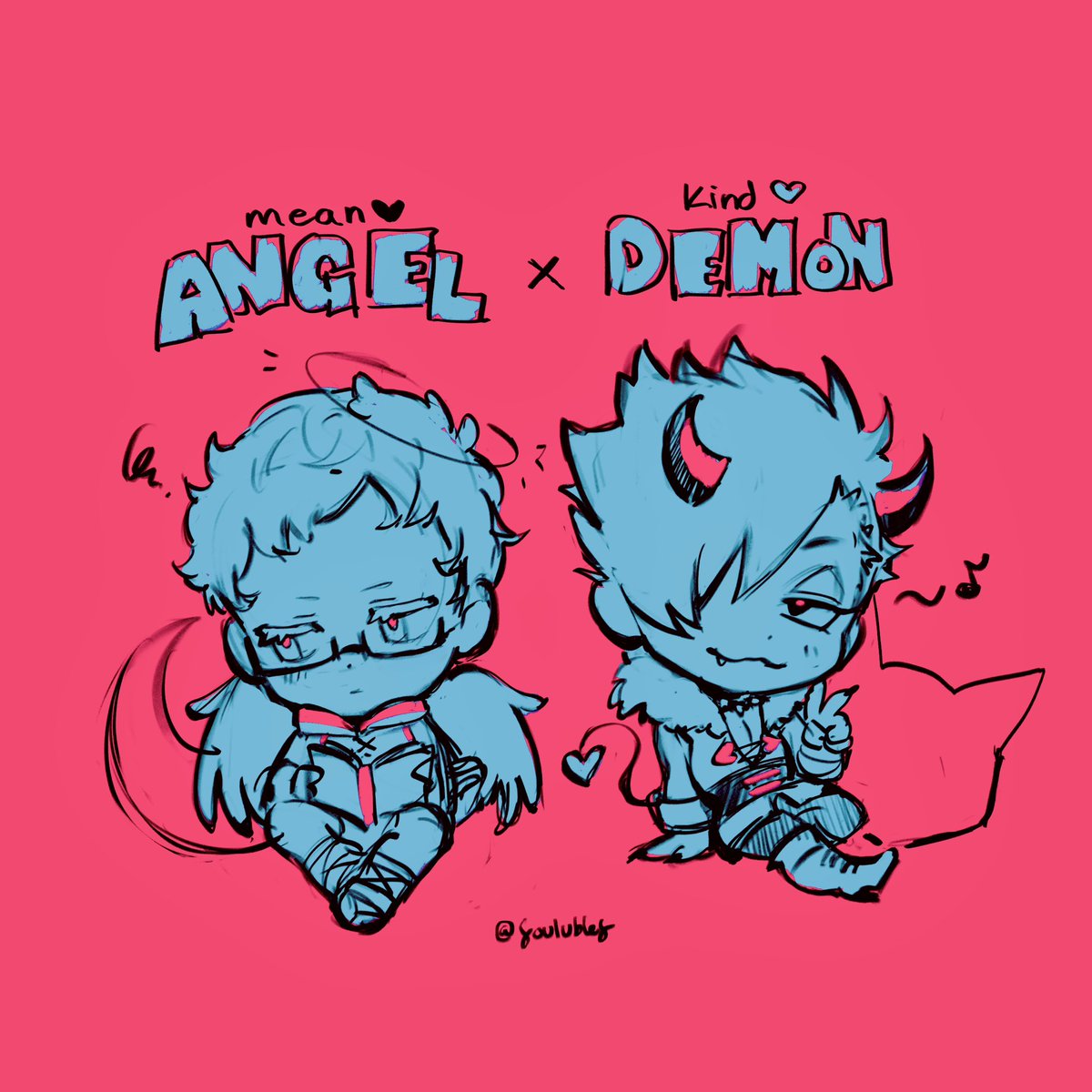 soulubles's tweet photo. tiny tiny krtsk doodles #クロ月 https://t.co/gM7xWjKOS7