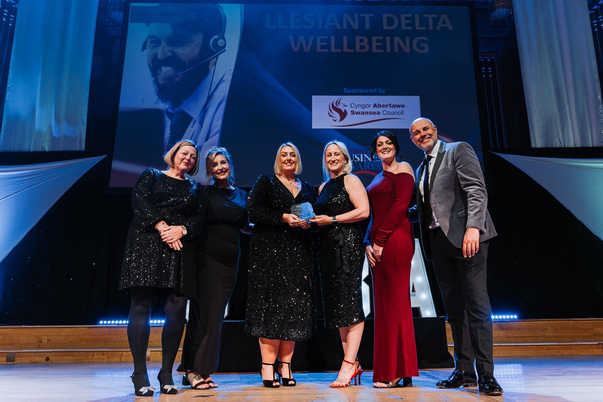 DeltaWellbeing's tweet photo. 🏆 Proud winners of the Not-for-Profit Business of the Year at the #SwanseaBayBusinessAwards2025! Also Highly Commended for Innovation – reflecting our commitment to transforming lives through #TechnologyEnabledCare.
Well done #TeamDelta and congratulations to all the winners 👏 https://t.co/ElmYWIOEw8