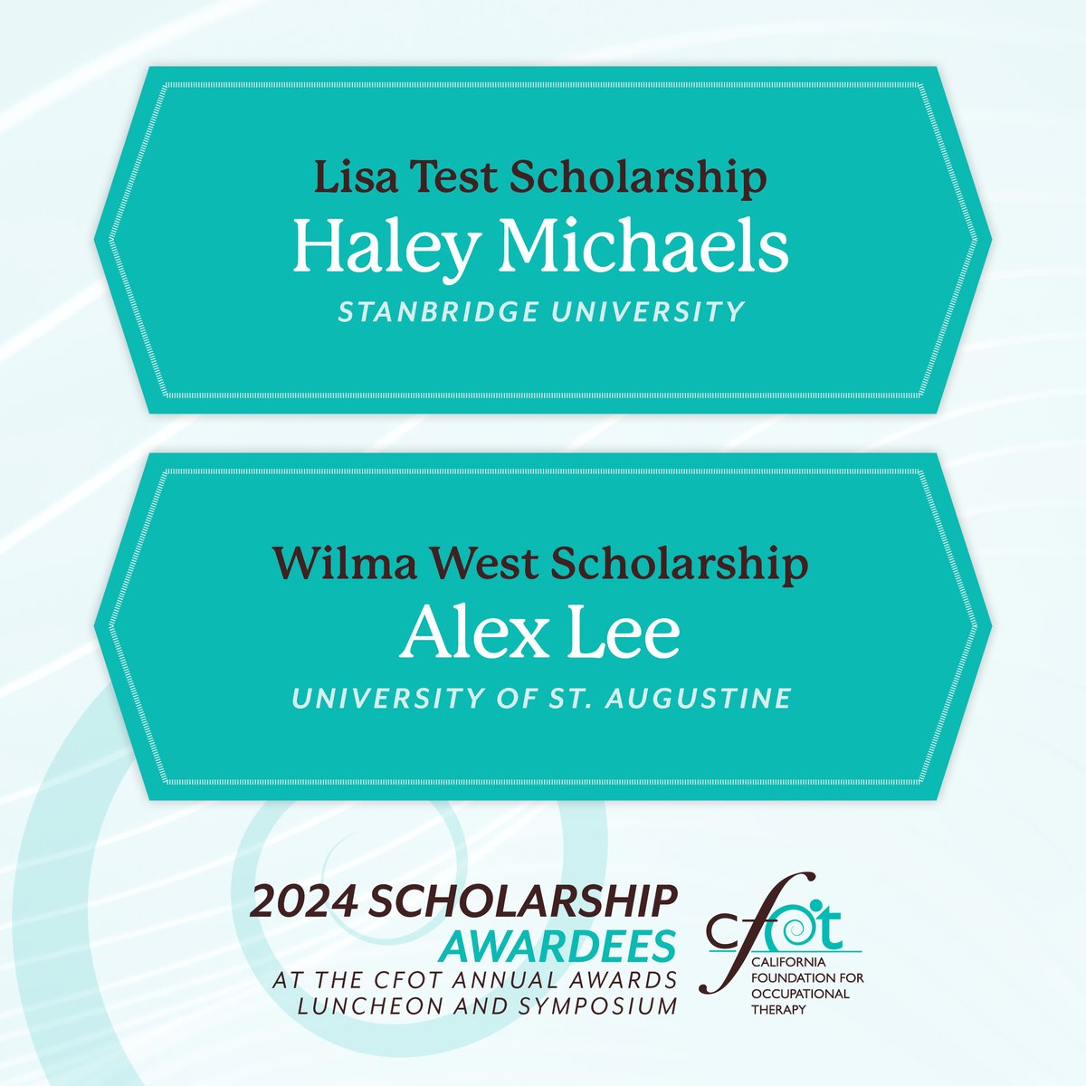 ca_fot's tweet photo. Help us continue the celebration of our 2024 scholarship recipients! (Post 2 of 4) https://t.co/2Pzbx7ngm8