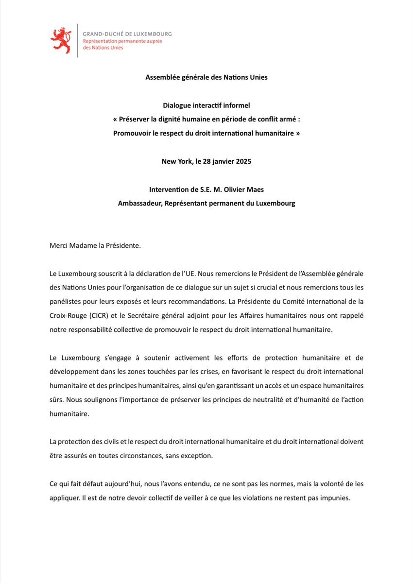 Luxembourg at the UN🇱🇺🇺🇳 tweet media