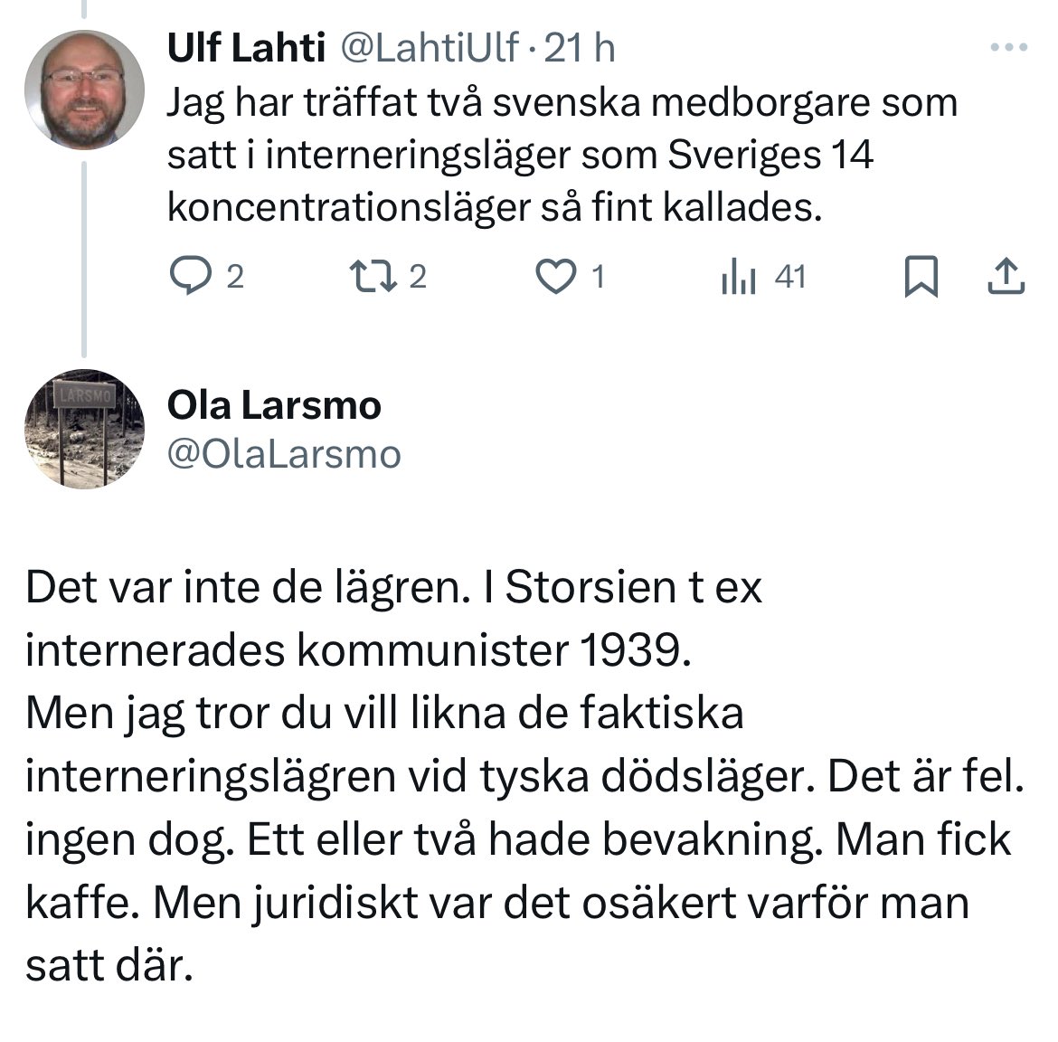 Ola Larsmo tweet media