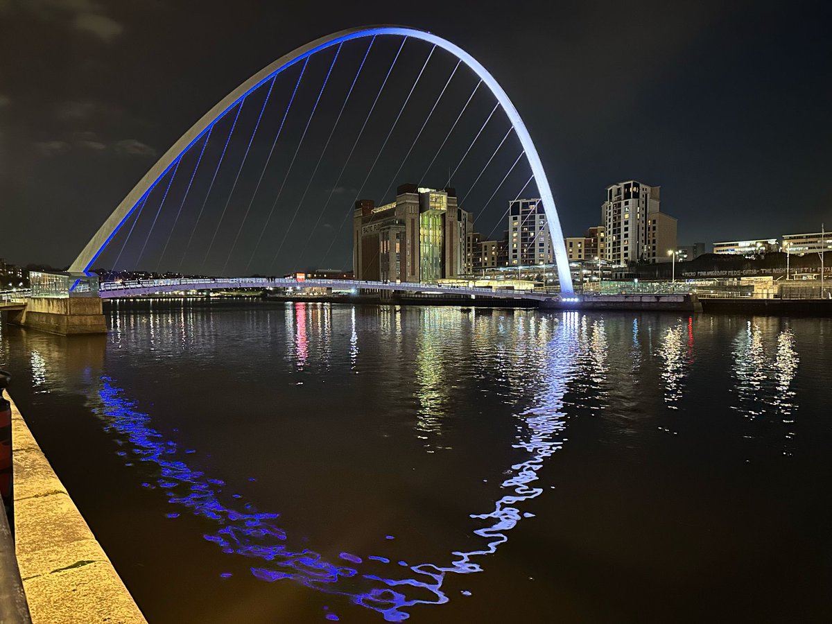 Lewy Body Society (@lbsorg) on Twitter photo The Gateshead Millennium Bridge has been lit up blue tonight in honour of tens of thousands of people in the UK affected by Lewy body dementia, their families, carers, medics and researchers on World Lewy Body Day.
<a href="/UniofNewcastle/">Newcastle University</a> has been at the forefront of research into Lewy The Gateshead Millennium Bridge has been lit up blue tonight in honour of tens of thousands of people in the UK affected by Lewy body dementia, their families, carers, medics and researchers on World Lewy Body Day.
<a href="/UniofNewcastle/">Newcastle University</a> has been at the forefront of research into Lewy