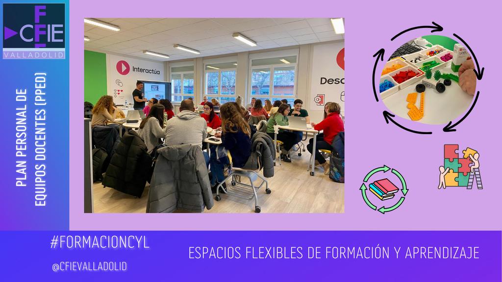 cfievalladolid's tweet photo. Espacios Flexibles de Formación y Aprendizaje

 🏫Compartiendo ideas y explorando posibilidades

🔎 Conociendo las distintas zonas de trabajo

🎤🗯️ Gracias a Ibán de la Horra @@citecmat  @educacyl #FormacionCyl #TiCyL #InnovaciónEducativa https://t.co/exvab9nn1p