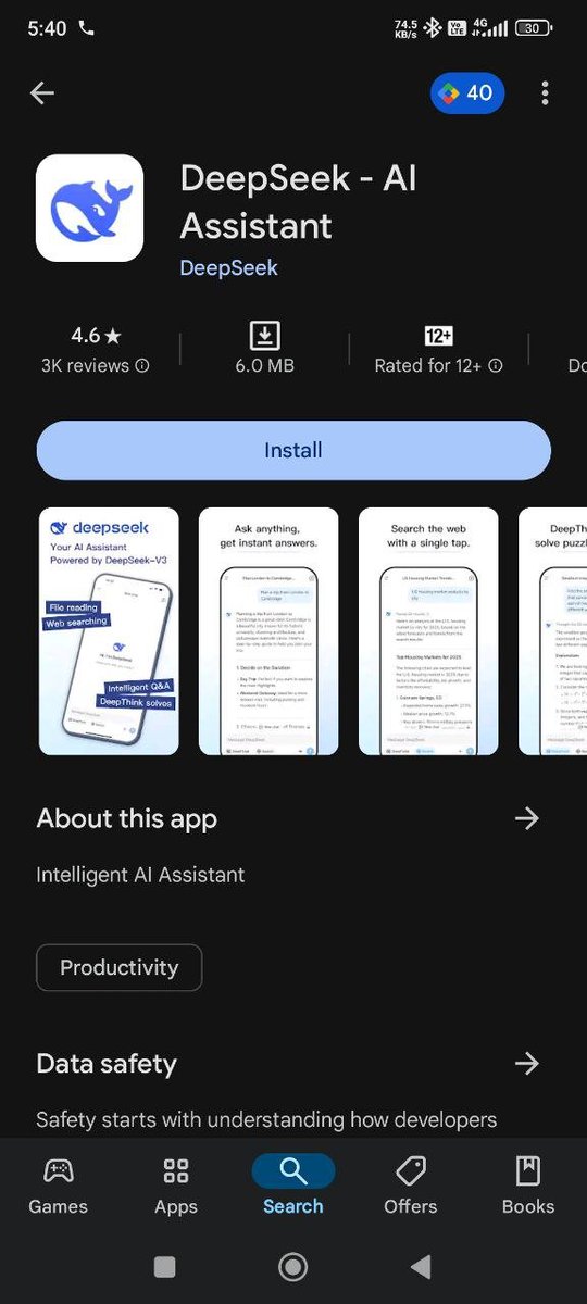 Deepseek AI Assistant CTO tweet media