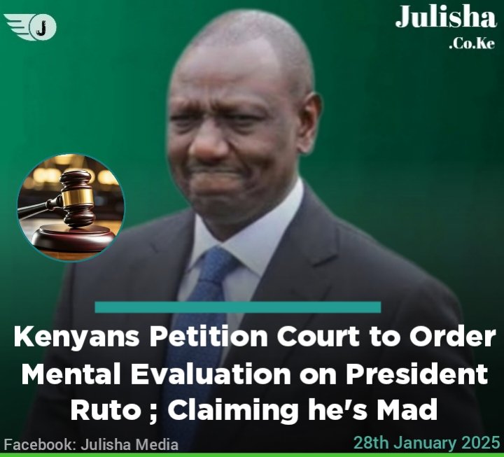 Goddie_Ke's tweet photo. Kenyans Petition Court to Order Mental Evaluation on President Ruto ; Claiming he's Mad
 https://t.co/ip44tFddz2 https://t.co/8e9pobGTRE
