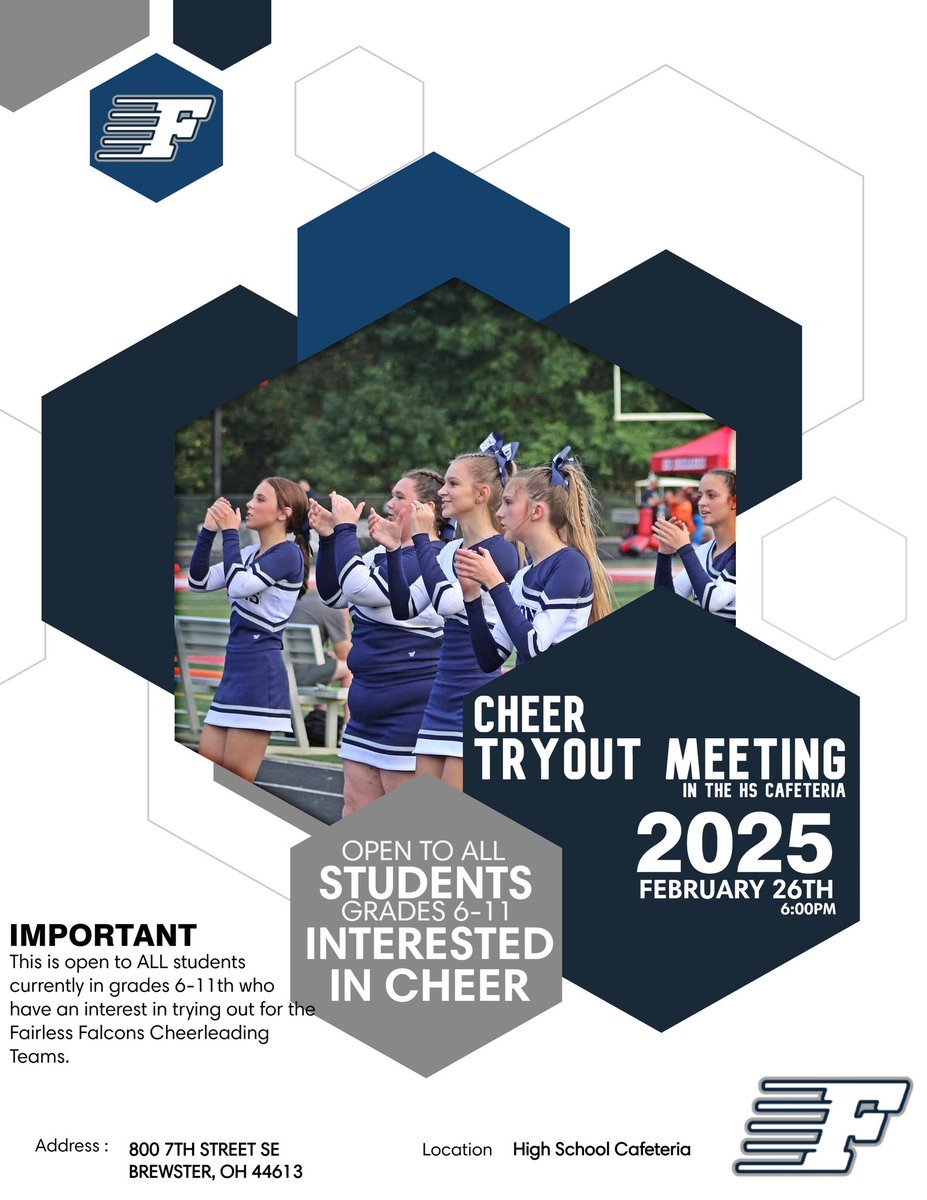 FairlessCheer's tweet image. TRYOUT MEETING 💙🏈🏀