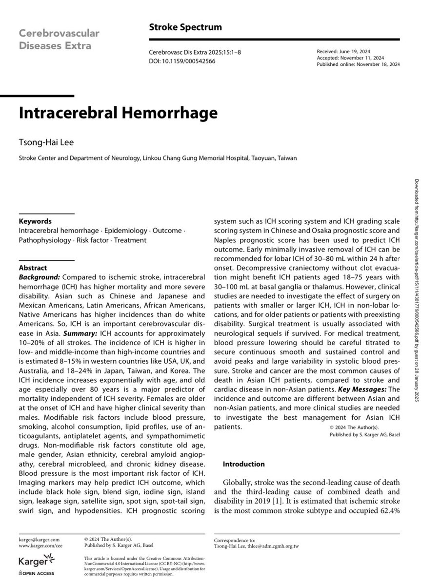 DrDeLaUCI's tweet photo. HEMORRAGIA INTRACRANEAL 

🔺EVC Hemorragico constituye el 27.9% de los casos de enfermedad vascular

🔺En la lesion inicial el hematoma provoca efecto de masa 

🔺La lesión secundaria activa la microglia que altera la permeabilidad de la barrera hematoencefalica https://t.co/eOwwxYBg6v