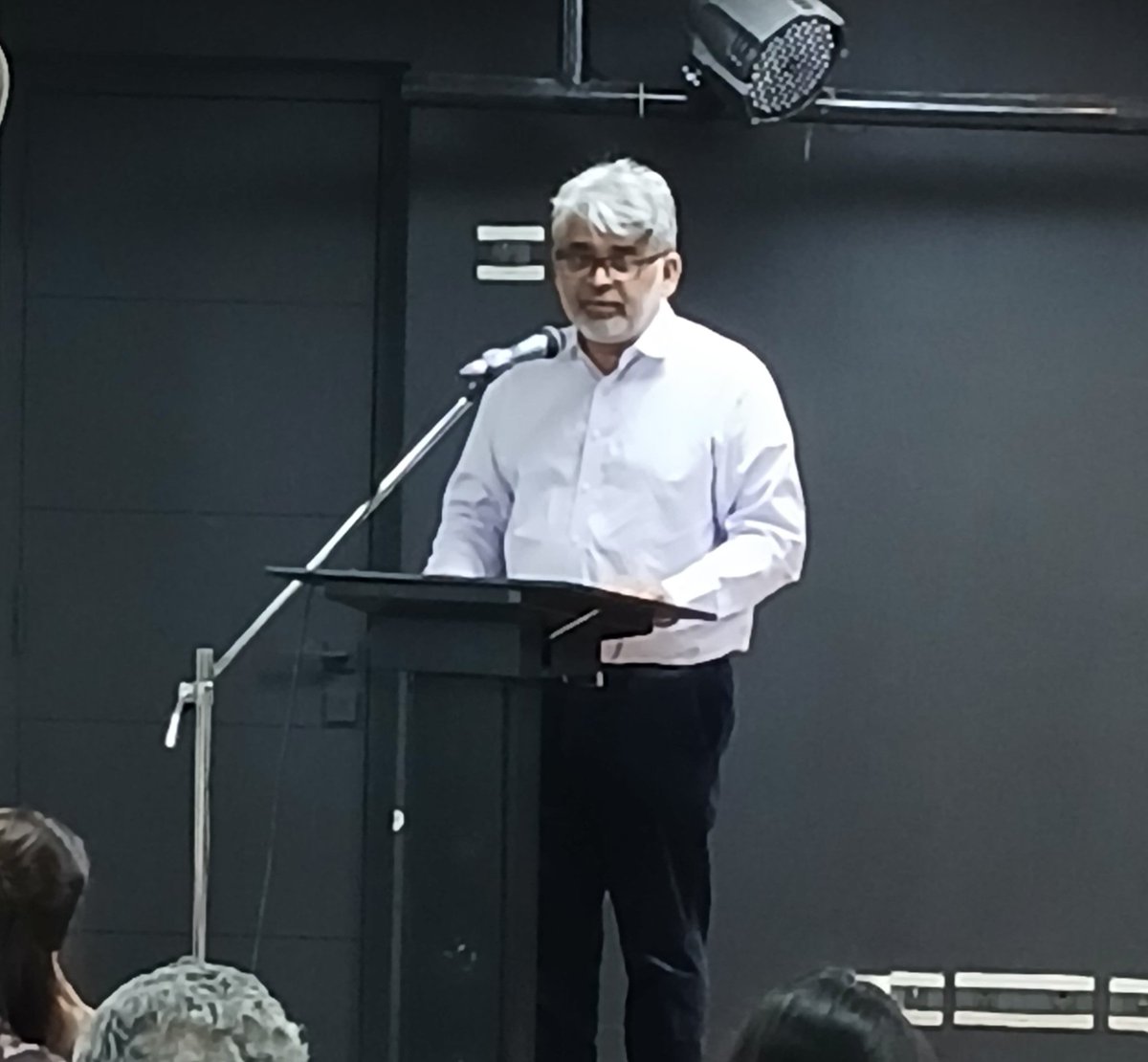 GuruswamyCenter's tweet photo. A full house listened with rapt attention to an extremely cogent and stimulating summarization by @EmergingRoy of the state of the Indian economy and suggestions for the rapidly narrowing course corrections that may yet salvage it. https://t.co/4KL3rGn61f