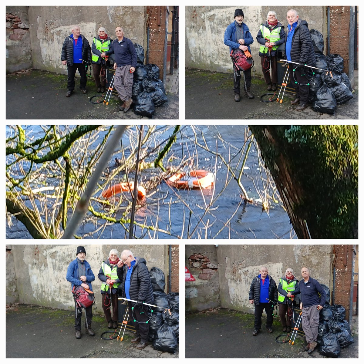 AlistairFergu11's tweet image. Group pick at Renton Bridge, 10 bags in total. Lifebelt number 43 collected, but we had to leave other 2 in water as we couldn&apos;t fish them in!
#Dontbeatosser
@KSBScotland #Earthcleanup #plasticproblem #Dumbdumpers #MakeADifference #KeepScotlandBeautiful
#OneMillionBags