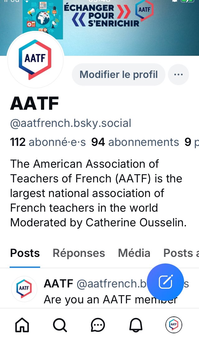 Petit rappel de nous rejoindre sur cette plateforme 🦋bsky.app/profile/aatfre…
#FrenchTeachers #Langchat