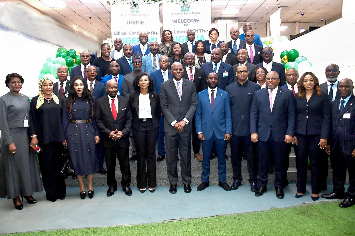 cenbank's tweet photo. #CBNFCode #CBN Governor Olayemi Cardoso has launched the Nigeria Foreign Exchange Code (FX Code), emphasising integrity, fairness, transparency and efficiency as critical pillars for Nigeria's economic growth and stability. https://t.co/LAs8kHt4ui