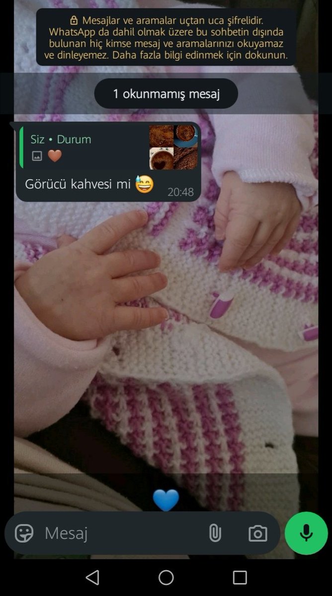 Wp durumunda paylaştığım ve teyzemin yorumu 👉
Bir yere karışmazsanız olmaz zaten 🤦