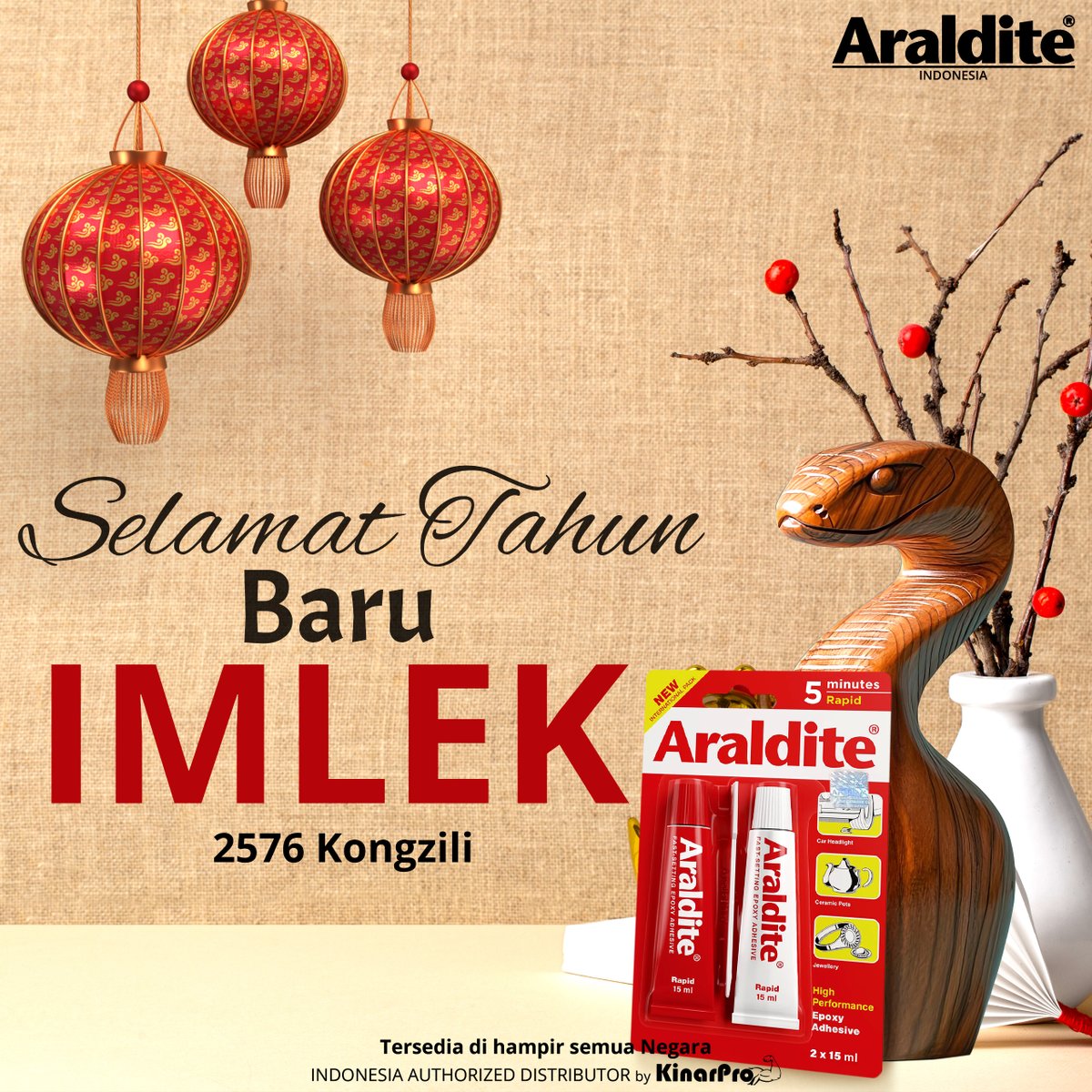 AralditeId's tweet photo. Gong Xi Fa Cai!

Rayakan Tahun Baru Imlek bersama kehangatan keluarga dan ikatan yang kuat. Seperti Araldite, yang selalu menjaga segala sesuatu tetap Rekat.
#GongXiFaCai #TahunBaruImlek #IkatanKuat #Araldite #SemangatBaru #harapanbaru #imlek #imlek2025gongxifacai⛩️🧧 https://t.co/9lWsFPRquB