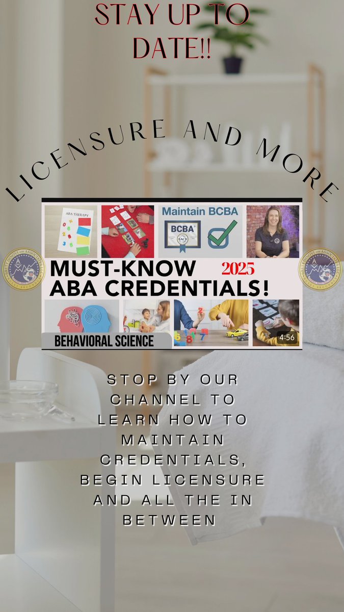For behavior analysts, understanding the distinction between certification and licensure is crucial

#BehaviorAnalysis #BCBA #Certification #Licensure #ProfessionalStandards #ABA #Ethics #Competence #learning