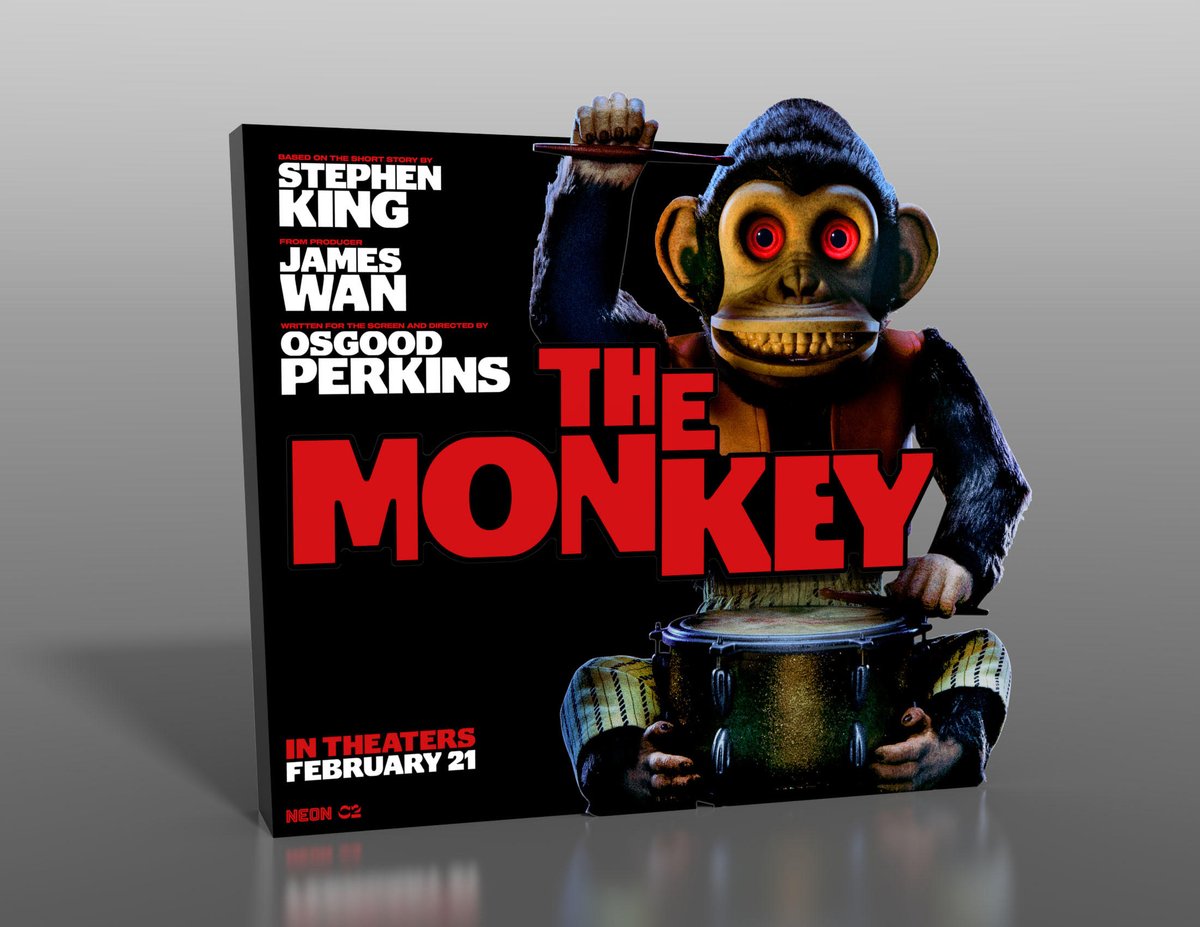 Drissi Advertising (@drissiadv) on Twitter photo A child's plaything or an instrument of pure evil? You decide when <a href="/TheMonkey_Movie/">The Monkey</a> 🐒 hits theaters on Feb 21st. Look for our standee for the film, in theaters now. #themonkey <a href="/StephenKing/">Stephen King</a> #standee #drissiadv <a href="/neonrated/">NEON</a> <a href="/DrissiAdv/">Drissi Advertising</a> 🐵 A child's plaything or an instrument of pure evil? You decide when <a href="/TheMonkey_Movie/">The Monkey</a> 🐒 hits theaters on Feb 21st. Look for our standee for the film, in theaters now. #themonkey <a href="/StephenKing/">Stephen King</a> #standee #drissiadv <a href="/neonrated/">NEON</a> <a href="/DrissiAdv/">Drissi Advertising</a> 🐵