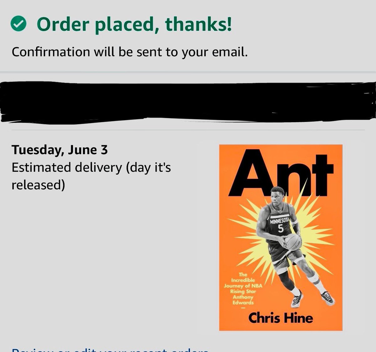 TPats27's tweet photo. @ChristopherHine Preordered for release day! Can’t wait to get it, and I need it signed Chris!  Congrats! https://t.co/nTFiivZfNB