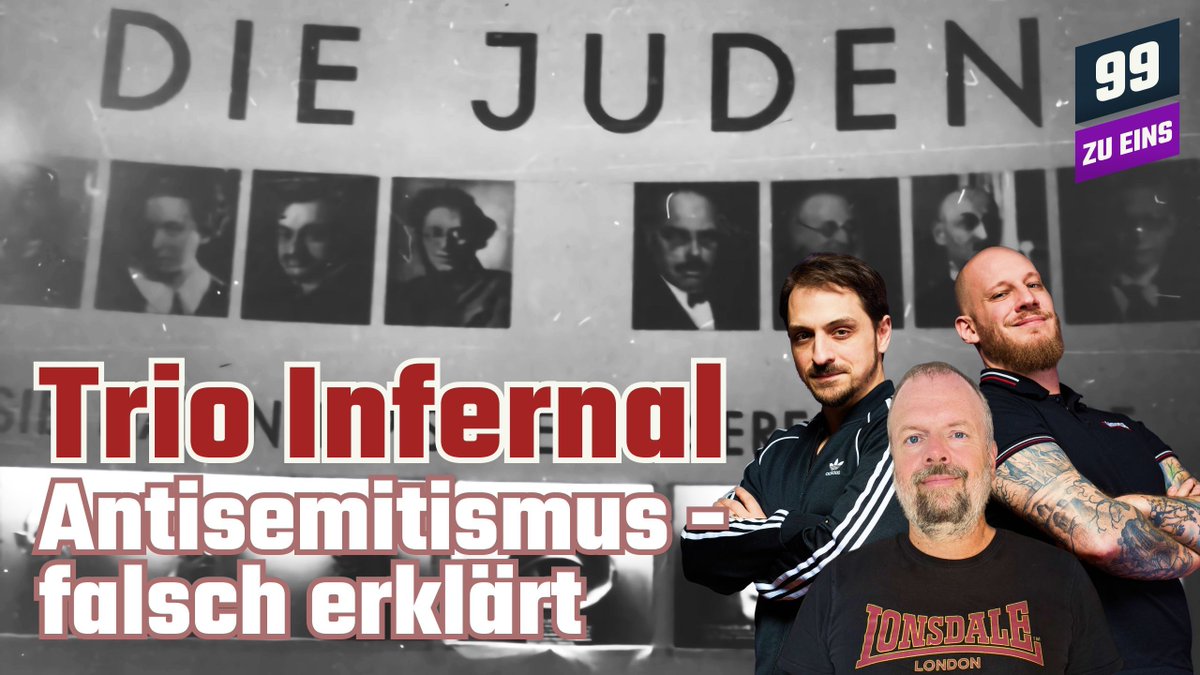 99zueins's tweet photo. Nachdem wir im vergangenen Jahr mal geschaut haben was Antisemitismus bedeutet, wollen wir uns jetzt mal gängige Fehler dazu ansehen.
Diesmal ein Text der @bpb_de und die Folge von @MrWissen2Go
Am Do um 20 Uhr live!
#99zueins #trioinfernal #antisemitismus
https://t.co/rTVk34Lz26 https://t.co/8379bN975q