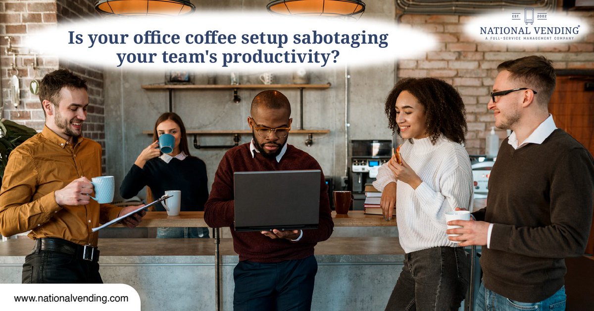 NationalVend's tweet image. Having on-site access to a good cup of coffee can boost employee productivity and morale. Learn the signs your office is in need of a coffee program: heyor.ca/gafHO5
#CoffeeProgram #EmployeeProductivity #OfficeCoffee #NationalVending