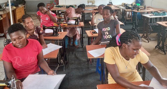 WOMATRUST's tweet photo. WOMA #trainees hard at work at https://t.co/z9ibvSqndJ, Kampala after returning from the Christmas break. We are looking forward to seeing them again in March as they approach the end of their course. https://t.co/KIoqeyHzxE