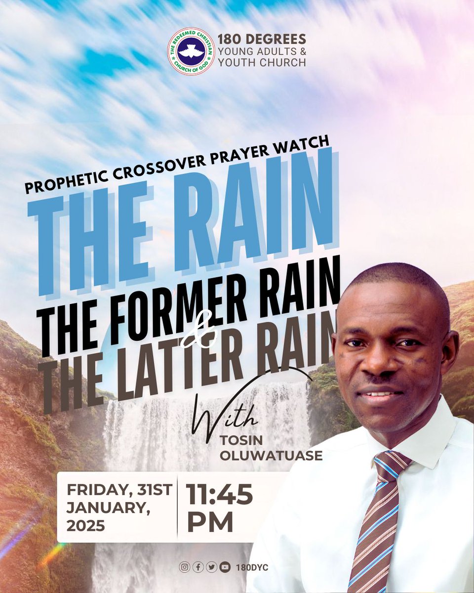 180dyc's tweet photo. Join us for a night of fiery worship, prophetic declarations, and life-changing prayers.

🚨 Don’t miss the downpour of miracles!

#CrossoverRevival #LatterRainGlory #180DegreesShift #RCCG180DYC

👇🏾 Bring a friend. Charge your faith. See heaven move! 👇🏾 https://t.co/X2gviucnjx