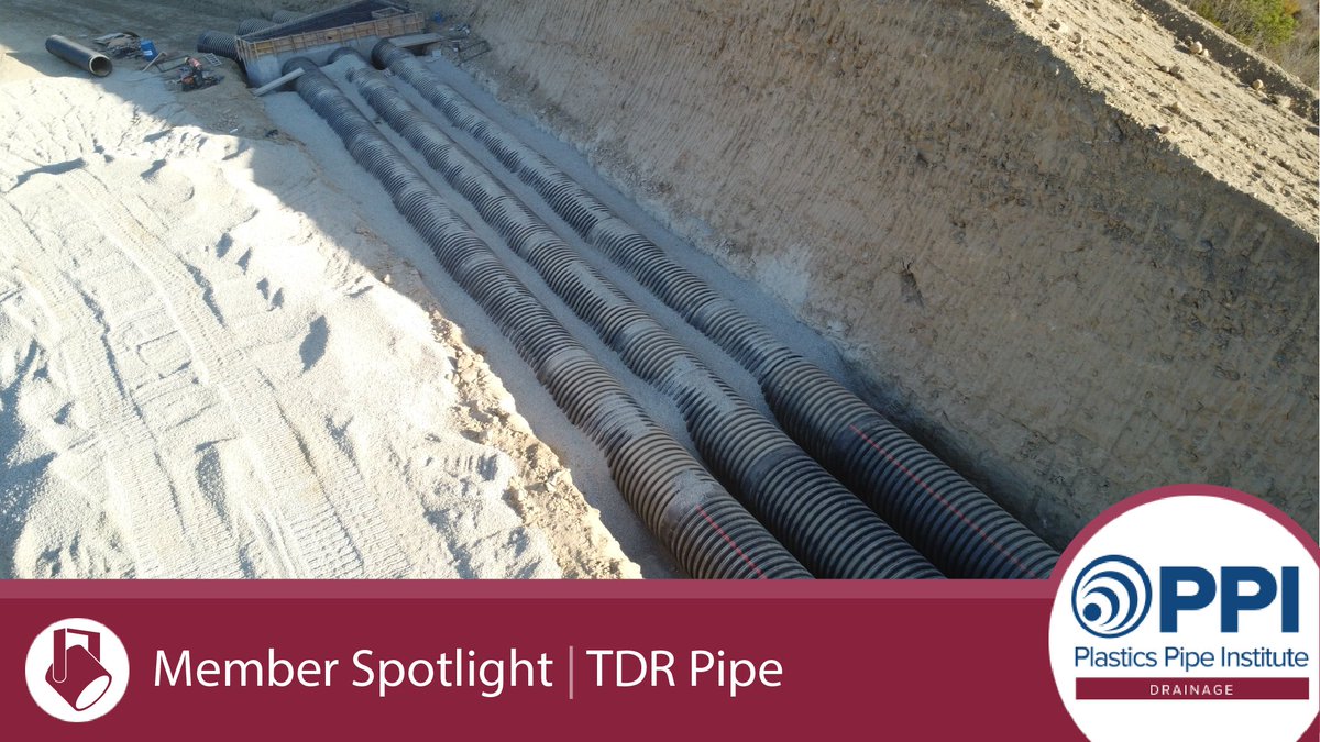 PPIplasticspipe's tweet photo. Corrugated HDPE pipes are an essential part of stormwater drainage systems in large industrial parks. This project used 500 sticks of 60" TDR Ultra pipe which is almost 2 miles of pipe.  

https://t.co/Jx0hewat1B

#plasticpipeconnects https://t.co/ZPU3thZx0X