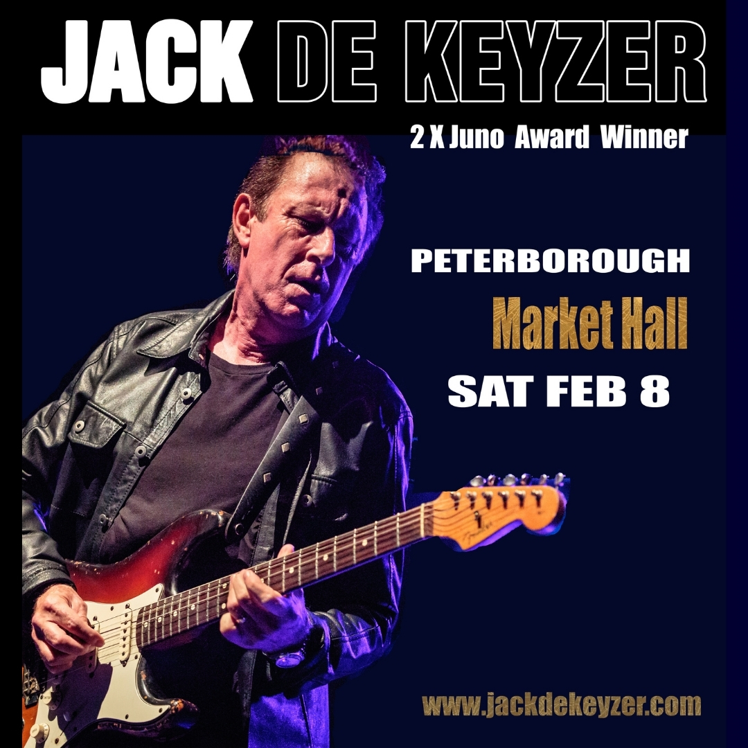 Don't miss one of Canada's premiere blues guitarists and his top notch band as Jack de Keyzer returns to the Market Hall on Saturday, February 8 at 8 pm. Tickets are going quickly, starting at just $32 including HST &amp; Fees.

tickets.markethall.org/dekeyzer25