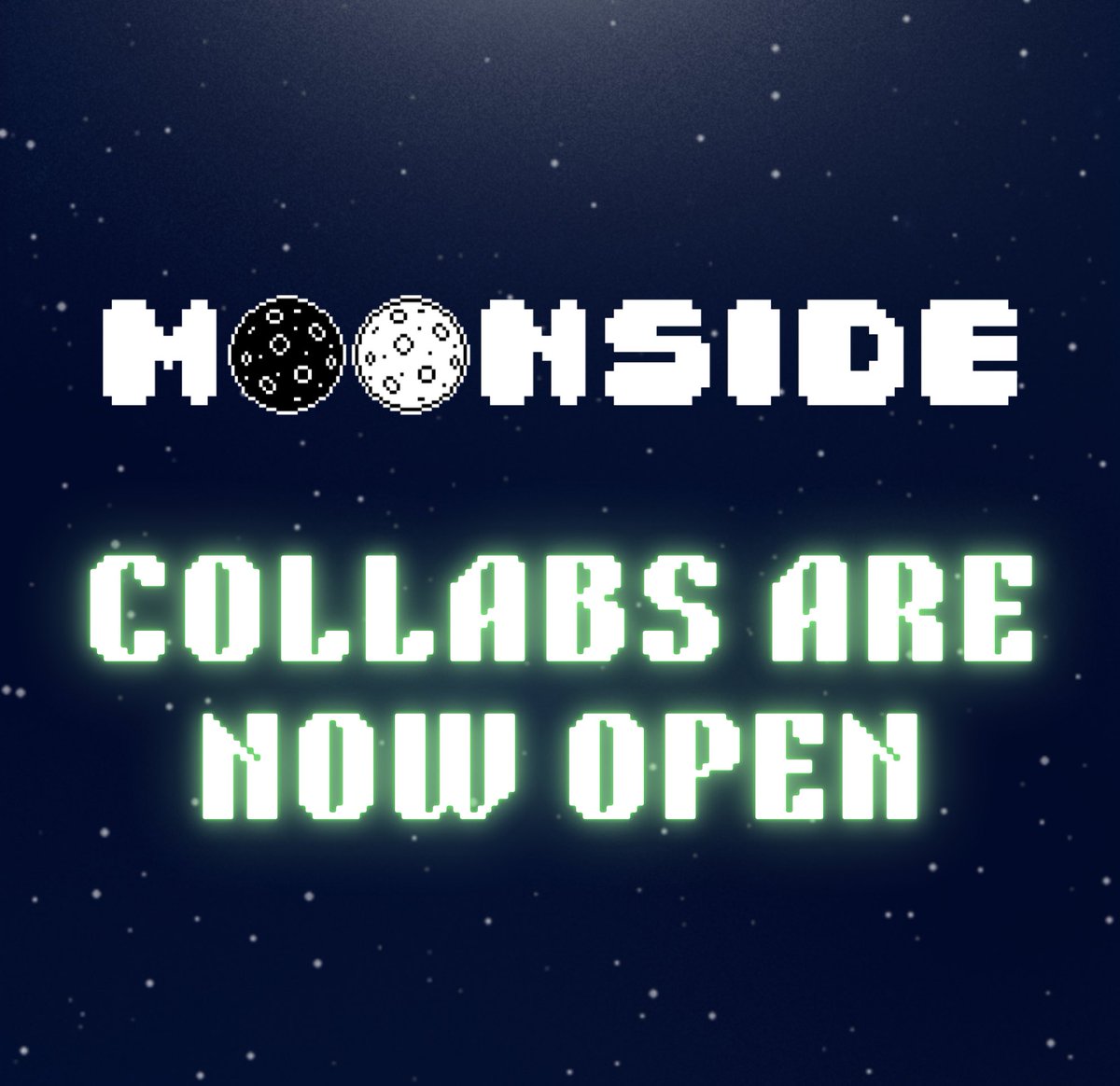🌑Collabs are now open! 

🌑Please fill out the form for your collab request.

docs.google.com/forms/d/1EzREa…

👇 Tag the communities you would like us to collaborate with.