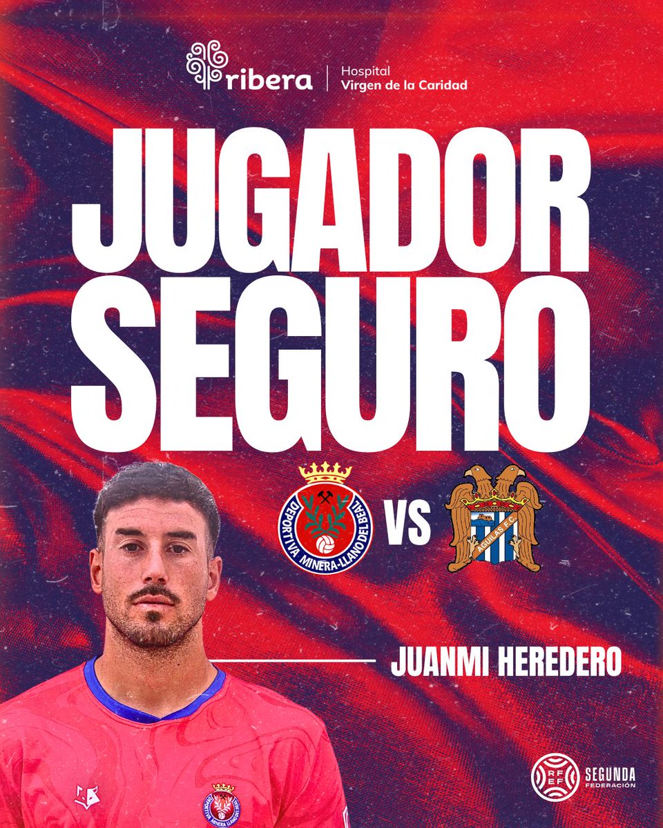 Contundencia😉, velocidad🚀, defensa🛡️, ataque🗡️, cobertura☄️, desborde💫...

🔐Por todo esto, @juanmimiju es el 𝐉𝐮𝐠𝐚𝐝𝐨𝐫 𝐒𝐞𝐠𝐮𝐫𝐨 𝐇𝐨𝐬𝐩𝐢𝐭𝐚𝐥 𝐑𝐢𝐛𝐞𝐫𝐚 𝐕𝐢𝐫𝐠𝐞𝐧 𝐝𝐞 𝐥𝐚 𝐂𝐚𝐫𝐢𝐝𝐚𝐝 del #DeportivaMineraÁguilas

#CorazónMinero⛏️ #AlmaDeGuerrero