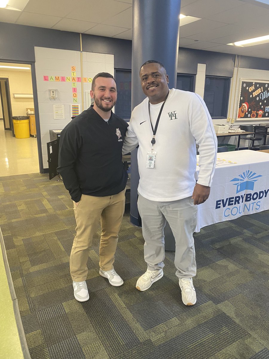 Appreciate Coach Wheatley from Bellermaine University for checking in on the Wolverines today!