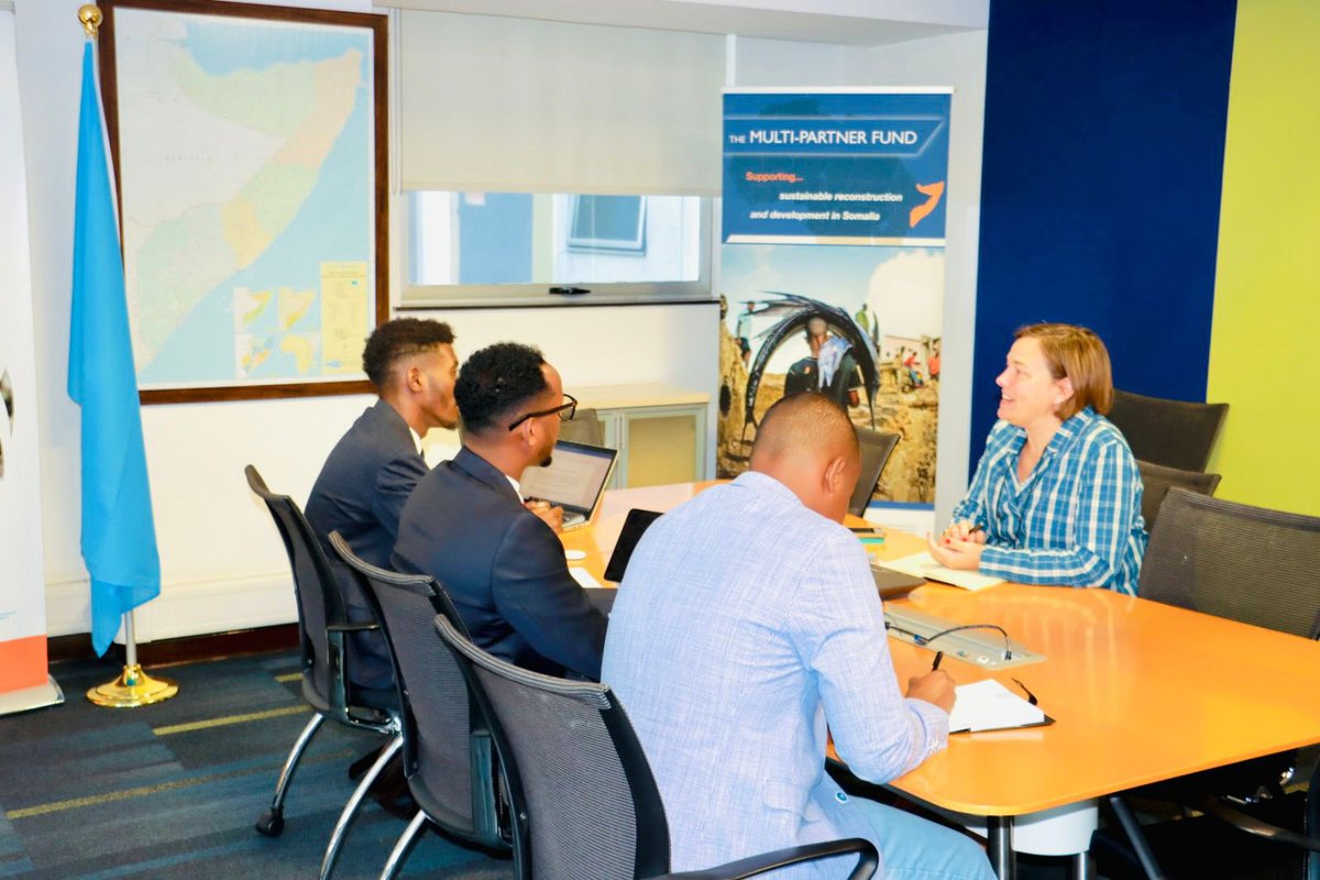 HonSayidAli's tweet photo. Great meeting today with *Ms. Kristina Svensson* , @WorldBank Country Manager. Discussed strengthening collaboration for Somalia’s governance and development.

*#Somalia #WorldBank #Governance.* https://t.co/ALJKNtI5Af
