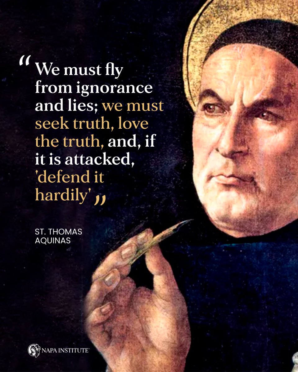 NapaInstitute's tweet image. Happy feast of St. Thomas Aquinas!
#catholic #thomasaquinas
