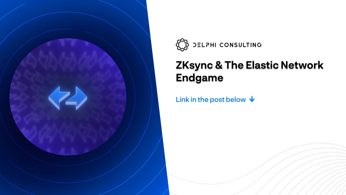 Delphi_Digital's tweet photo. ZKsync - Where Infinite Scalability Meets Privacy

Picture a network expanding like an elastic band - A scalable network that grows while maintaining speed and security.

This is what @zksync is building with the Elastic Network.

🧵 https://t.co/qXVipO46ws